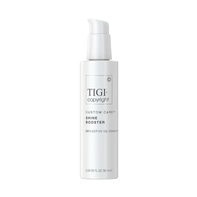SHINE BOOSTERSHAMPOO HIDRATANTE ACONDICIONADOR HIDRATANTE REESTRUCTURANTE ANTI FRIZZ TERMOPROTECTOR Shine Booster Tigi Copyright 90ml- Tratamiento para Potenciar el Brillo