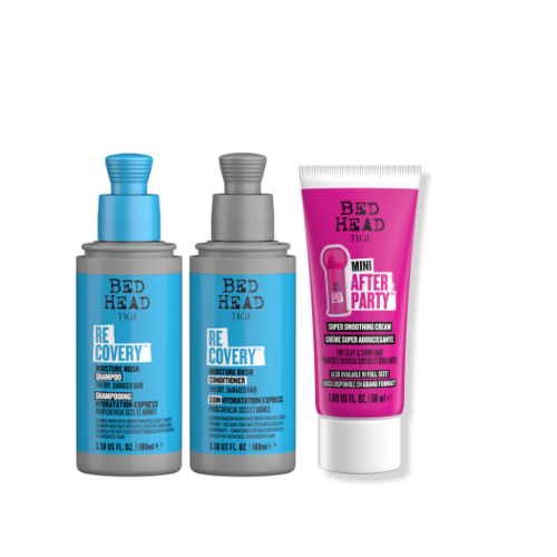 Kit Tigi Travel Size Recovery Shampoo y Acondicionador 100 ml + After Party 50 ml