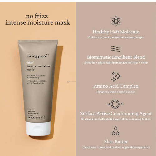 Living Proof No Frizz Intense Moisture Mask 200 ml – Máscara Anti Frizz