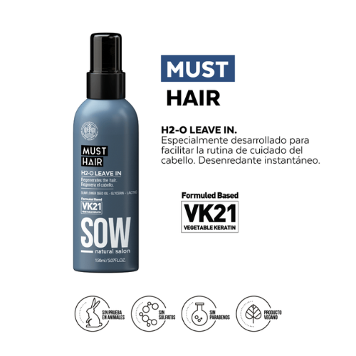 Sow Must Hair H2-o Leave In Termoprotector 150ml