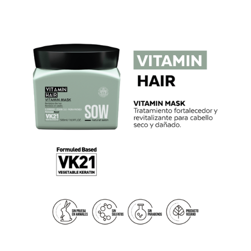 Sow Vitamin Hair Mask 250ml